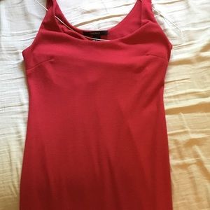 Slip on red dress